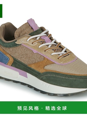 欧洲直邮Hoff 男女同款Tribe部族系列磨绒撞色时尚休闲运动鞋板鞋