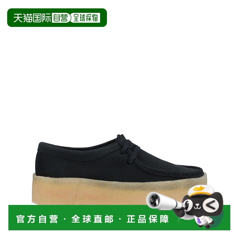 1h可退 香港直邮Clarks Originals 女士 绑带鞋 black黑色 舒适时