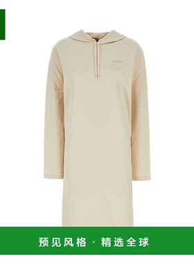 香港直邮Prada 普拉达 女士 三角形標誌抽繩連帽洋裝 133309SOOO1