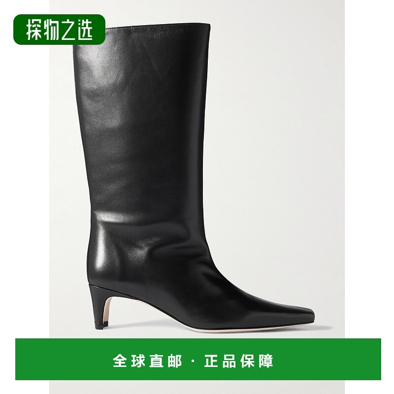 香港直邮Staud 女士 Wally 皮质靴子 F25P1018WLBLK
