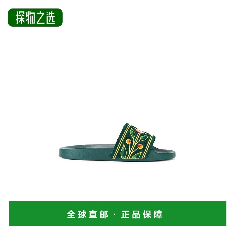 香港直邮Casablanca 男士 Terry 刺绣凉拖 APS25FW03002M