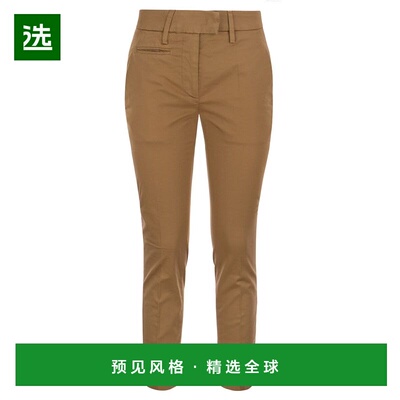 1h可退 香港直邮Dondup 女士 PERFECT 修身棉质华达呢裤子 DP066R