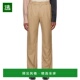 棕色褶裥长裤 1h可退 FMF14TR28 Wang 男士 香港直邮Feng Chen