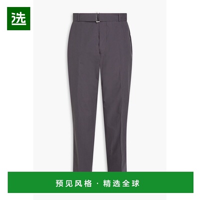 1h可退 香港直邮officine generale 男士 束带棉质长裤 S23MTLG46