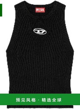 1h可退 香港直邮Diesel迪赛女士T恤A174500DLAX圆领无袖镂空背心