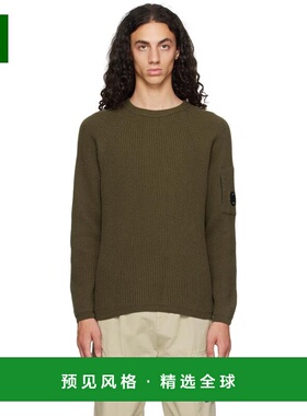 1h可退 【美国直邮】C P Company卡其色镜片毛衣 男装针织衫 2423