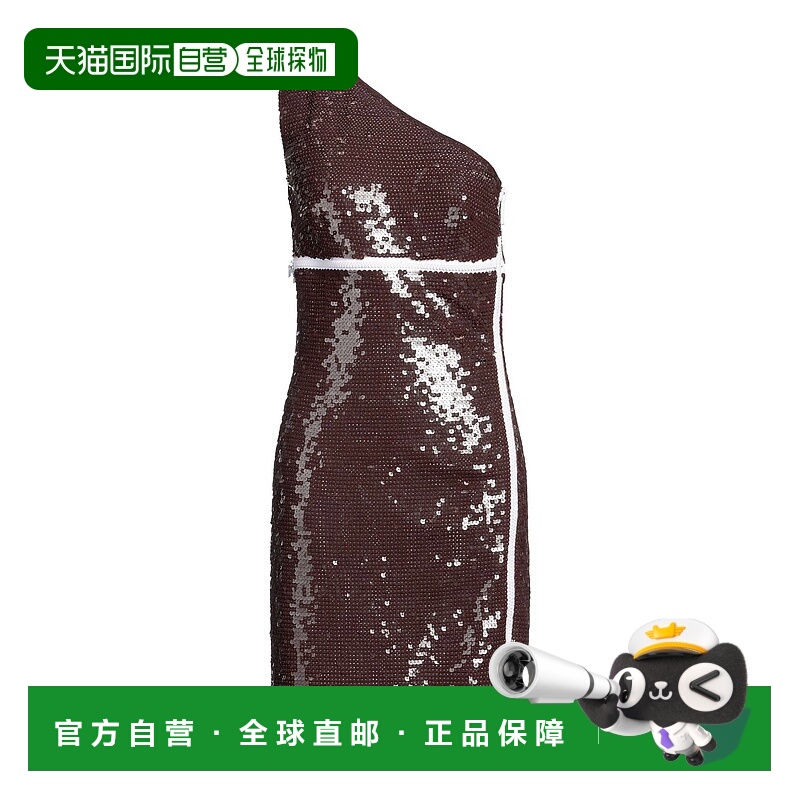 1h可退 香港直邮Dsquared2 二次方 女士 珠片连衣裙 brown棕色 舒