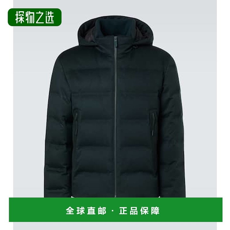 香港直邮zegna 杰尼亚 男士 Elements 高科技羊绒羽绒夹克