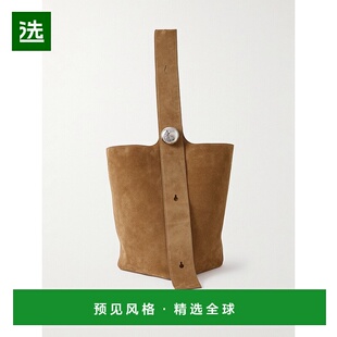 1h可退 香港直邮LOEWE 罗意威 男士 大号卵石花纹绒面革水桶包 BA