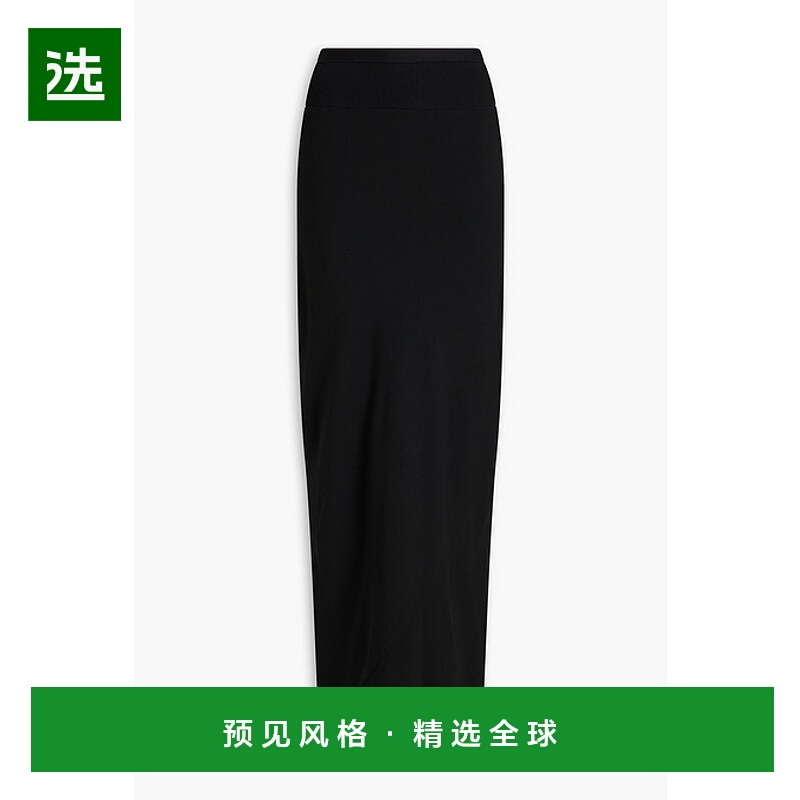 香港直邮rick owens 瑞克·欧文斯 女士 Coda 绉纱长款半身裙 RP0