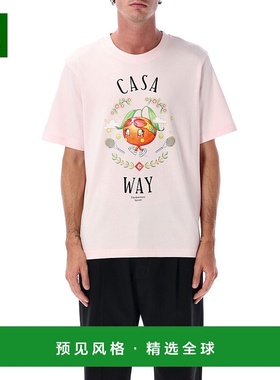 1h可退 香港直邮Casablanca 男士 CASAWAI KAWAII 橙色T恤 M-AW25