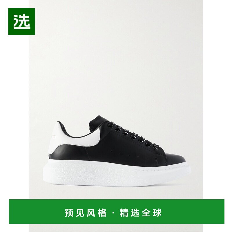1h可退 香港直邮mcqueen 亚历山大·麦昆 男士 夸张鞋底铆钉皮质