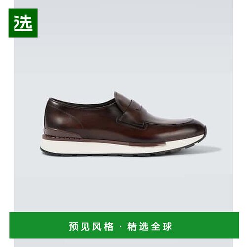 1h可退 香港直邮Berluti 伯尔鲁帝 男士 Fast Track 皮质乐福鞋