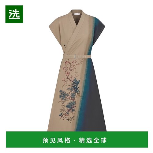 香港直邮Dior 束带连衣裙 547R30A3B20