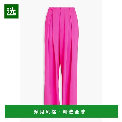 1h可退 香港直邮Giuseppe Di Morabito 女士 褶裥羊毛混纺绉纱阔