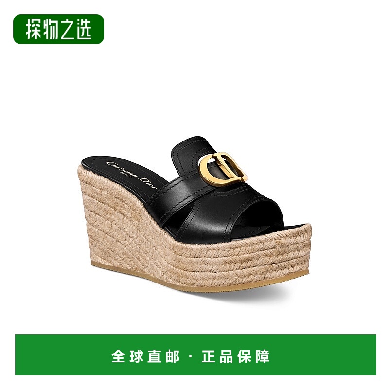 欧洲直邮Dior/迪奥 女士30 Montaigne厚跟穆勒鞋女鞋凉鞋高跟