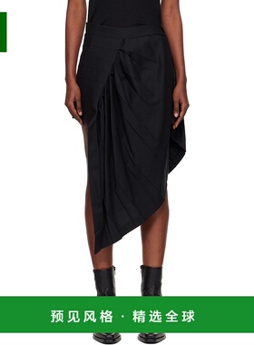 1h可退 香港直邮Junya Watanabe 渡边淳弥 女士 黑色 Draped Shor