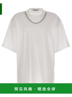 1h可退 香港直邮Ambush 男士 白色 Ballchain T 恤 BMAA001S24JER