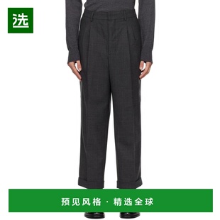 1h可退 【美国直邮】AMI 巴黎 深灰色 Carrot Fit 男装休闲裤 242