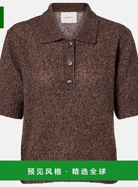 1h可退 香港直邮LISA YANG 女士 Masy 羊绒真丝毛衣 brown棕色 舒