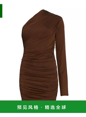 1h可退 【美国直邮】Gauge81|Pila 褶饰单肩迷你连衣裙