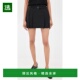 black黑色 1h可退 舒 女士 褶裥迷你半身裙 香港直邮Frame Denim