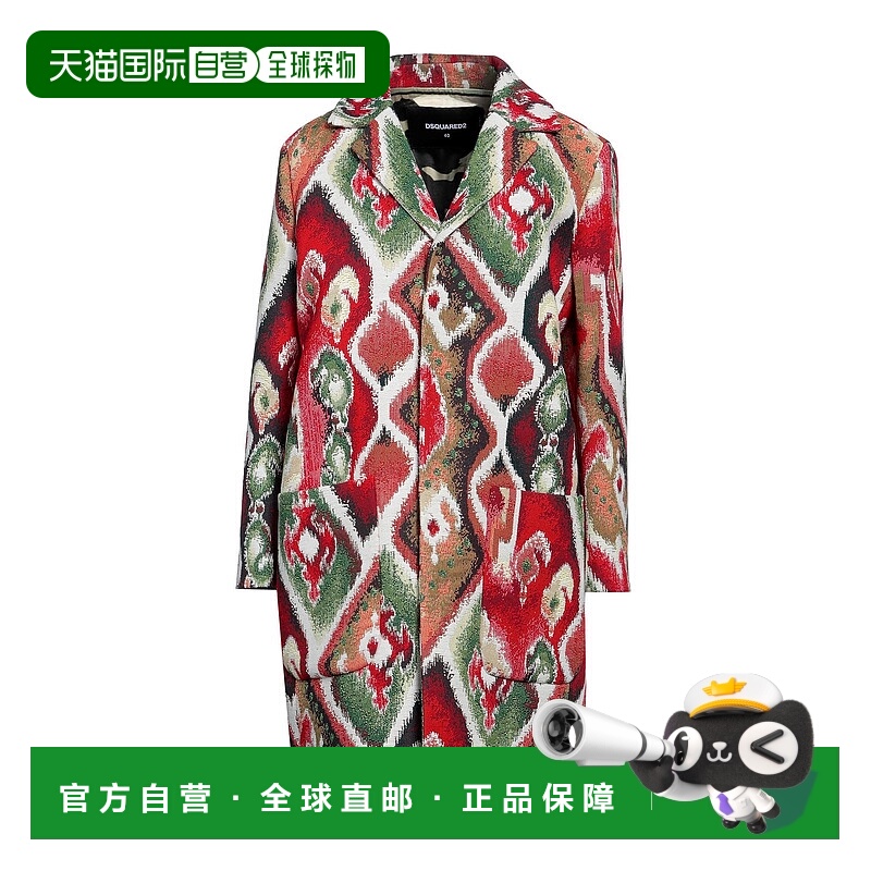 1h可退 香港直邮Dsquared2 二次方 女士 大衣 red红色 舒适时尚