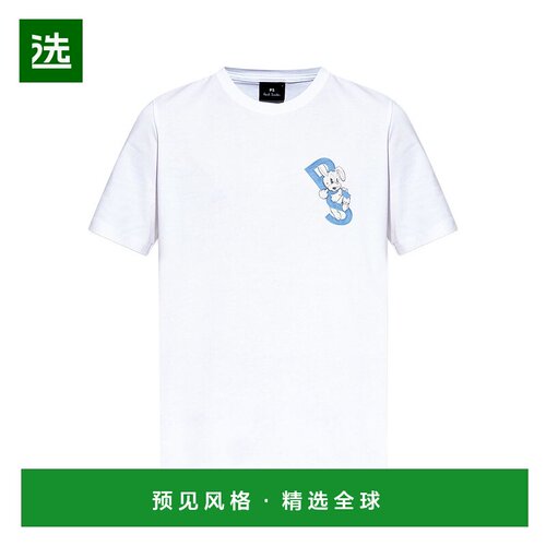 1h可退 香港直邮Paul Smith 男士 By and Polos T恤白色T恤 M2R01