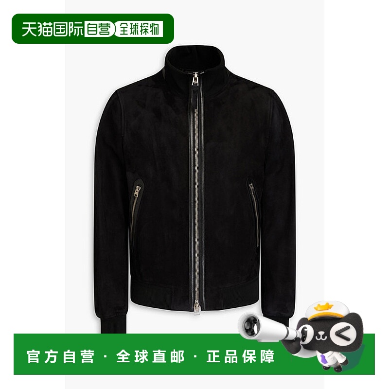 1h可退 香港直邮Tom Ford 汤姆·福特 男士 绒面革夹克 LBB001LMS
