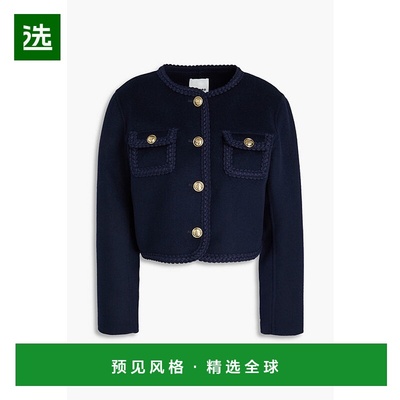 1h可退 香港直邮Sandro 女士 羊毛毡夹克 SFPVE01073MARINE