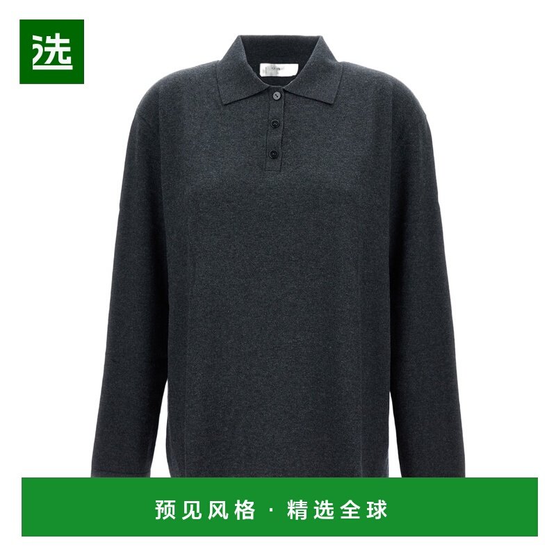 香港直邮LISA YANG 女士POLO衫 2026027EL SS2026 黑色,女装/女士精品,POLO衫,淘宝优惠券,粉丝福利购,淘宝优惠卷