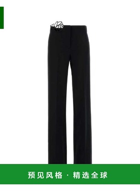 香港直邮BLUMARINE 女士休闲裤 2P191BN0990 AW2025 黑色 直筒休