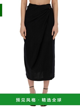 香港直邮ALYSI 女士半身裙 153014A3224NE AW2023 黑色 SKIRT WIT