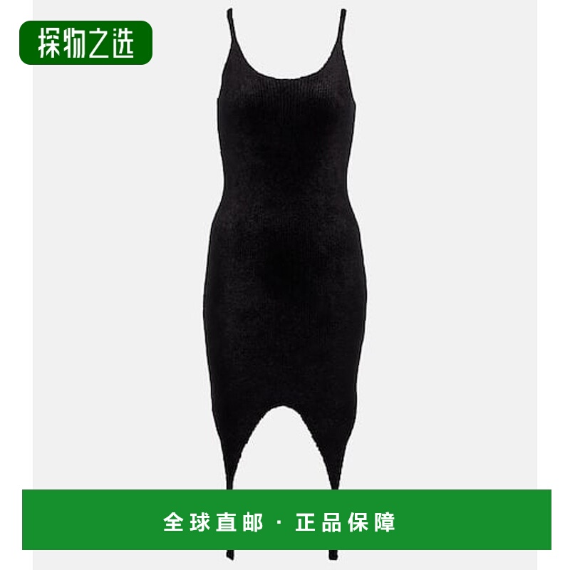 香港直邮Balmain 巴尔曼 女士 罗纹针织迷你连衣裙