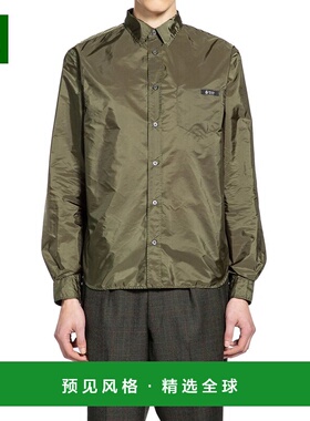 香港直邮PRADA 男士衬衫 SC8341WQ9F0161 SS2026 绿色 Prada Shir