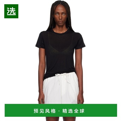 1h可退 香港直邮Baserange 女士 黑色 Bamboo T 恤 TOCT black黑