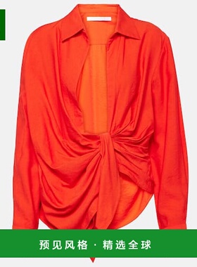 香港直邮Jacquemus 女士 La Chemise Bahia 褶皱衬衫