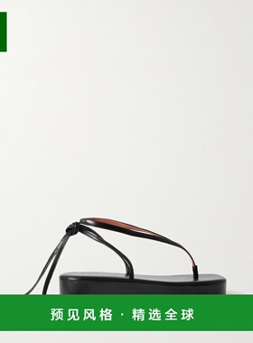 1h可退 香港直邮Amina Muaddi 女士 Jamie 皮革厚底凉鞋 JAMIEFLA