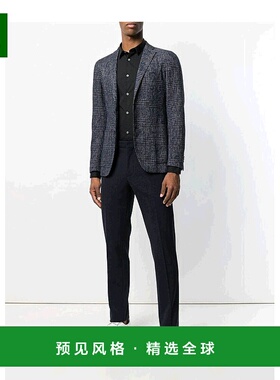 香港直邮Emporio Armani 黑色logo刺绣衬衫 8N1C091N06Z阿玛尼