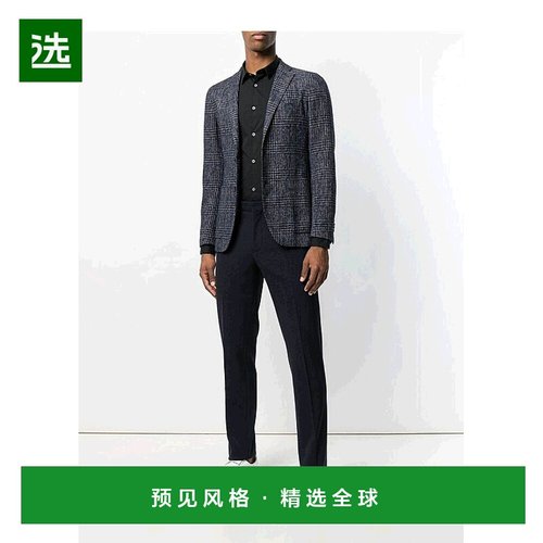 香港直邮Emporio Armani 黑色logo刺绣衬衫 8N1C091N06Z阿玛尼