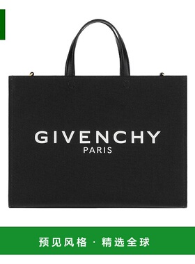 香港直邮Givenchy 黑色中号 G 手提包 BB50N2B1F1托特包单肩包