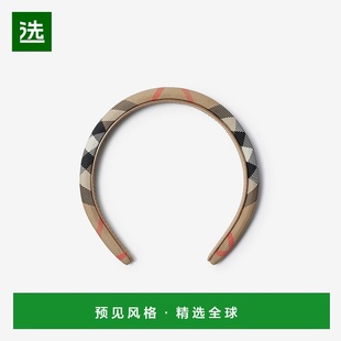 欧洲直邮Burberry 格纹尼龙发箍 2025新品