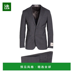 1h可退 香港直邮Corneliani 克莱利亚尼 男士 西服 grey灰色 舒适
