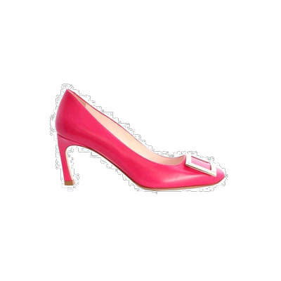 香港直邮Roger Vivier Trompette方扣高跟鞋 RVW40015280BSS单鞋