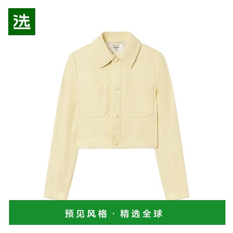 【美国直邮】frame 女士 皮质外套长袖皮衣夹克