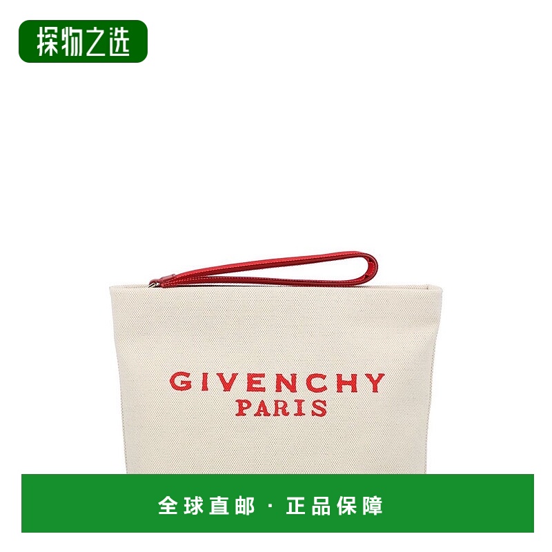 香港直邮Givenchy 纪梵希 女士 標誌刺繡拉鍊手拿包 BB60PNB2C8