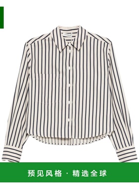 香港直邮Anine Bing 女士衬衫 A0712065STR13 SS2026 花色 短款条