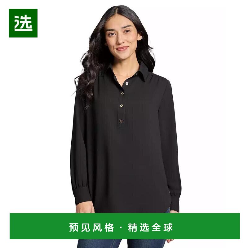 1h可退 【美国直邮】jones new york 女士 上装T恤长袖上衣