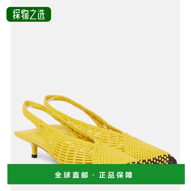 1h可退 香港直邮Jacquemus 女士 Cubisto Banane 35 皮质露跟浅口