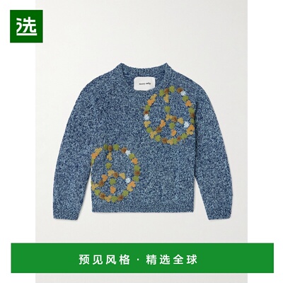 1h可退 香港直邮story mfg 男士 Bulb 嵌花有机棉毛衣 SPS26KNIPI